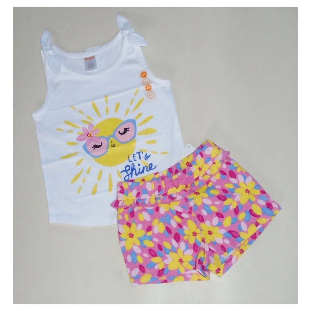 Gymboree Girls Sunshine Tank Shorts 12-18  NEW